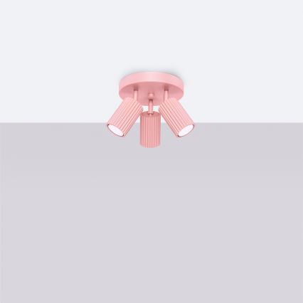 Brilagi - LED точково осветително тяло CRESTO 3xGU10/10W/230V розово