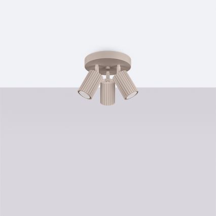 Brilagi - LED точково осветително тяло CRESTO 3xGU10/10W/230V таупе