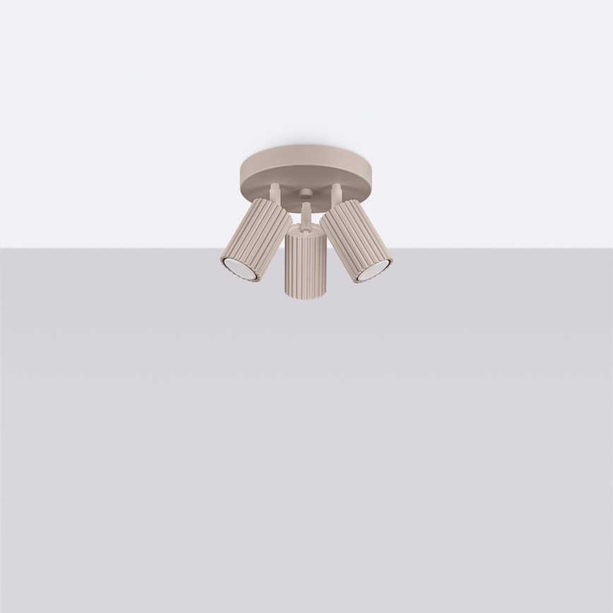 Brilagi - LED точково осветително тяло CRESTO 3xGU10/10W/230V таупе