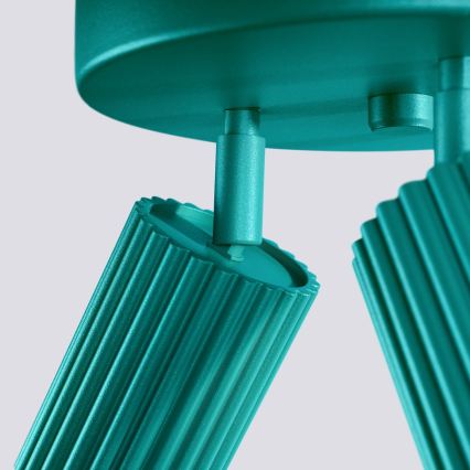 Brilagi - LED точково осветително тяло CRESTO 3xGU10/10W/230V тюркоаз