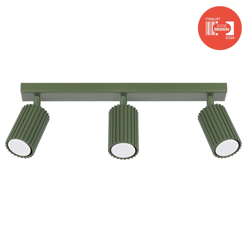 Brilagi - LED точково осветително тяло CRESTO 3xGU10/10W/230V зелено