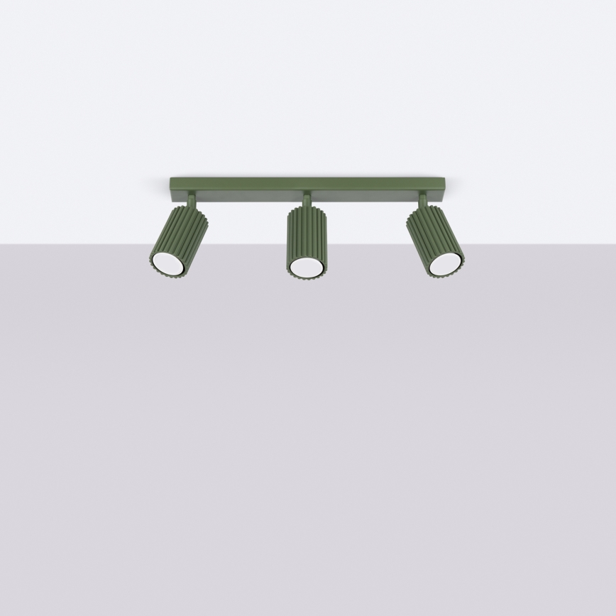 Brilagi - LED точково осветително тяло CRESTO 3xGU10/10W/230V зелено