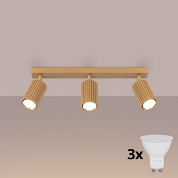 Brilagi - LED точково осветително тяло CRESTO 3xGU10/10W/230V златно