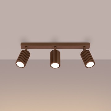 Brilagi - LED точково осветително тяло CRESTO 3xGU10/10W/230V кафяво