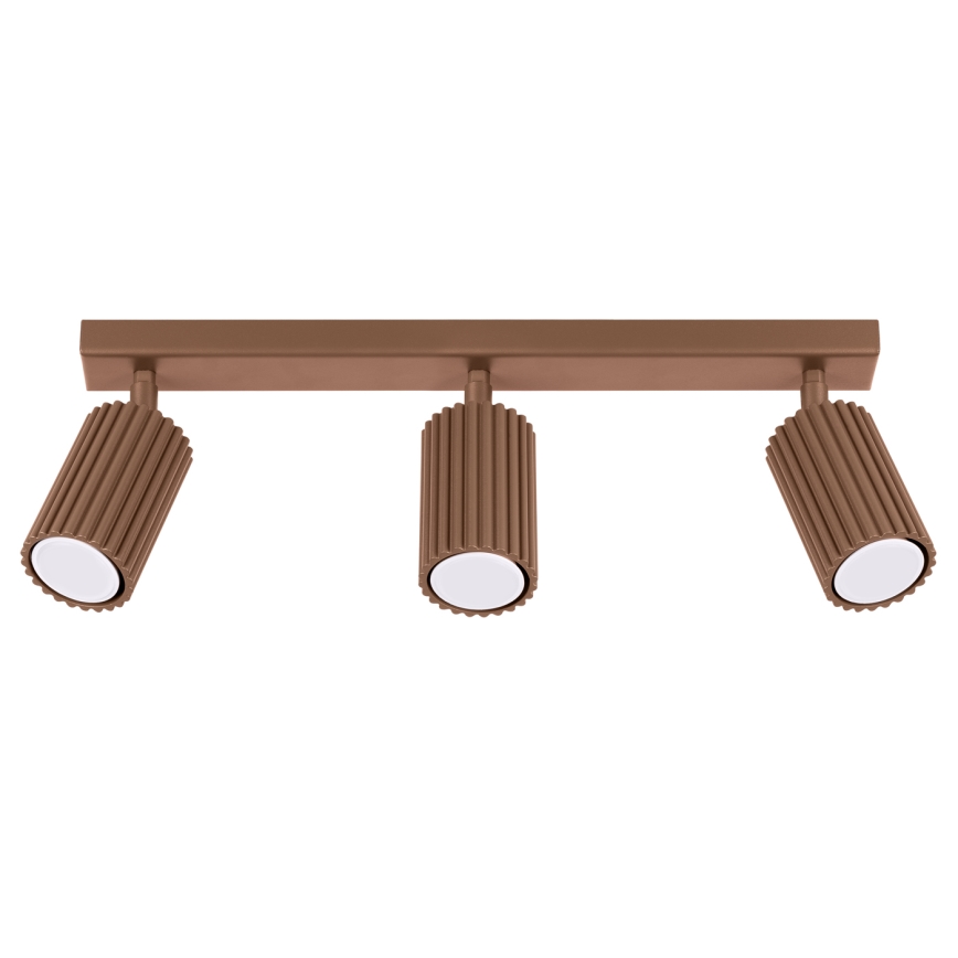 Brilagi - LED точково осветително тяло CRESTO 3xGU10/10W/230V кафяво
