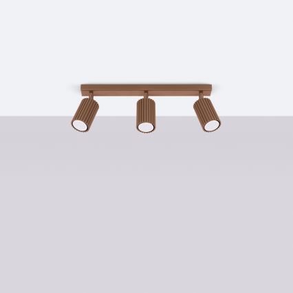 Brilagi - LED точково осветително тяло CRESTO 3xGU10/10W/230V кафяво