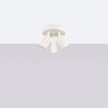 Brilagi - LED точково осветително тяло CRESTO 3xGU10/10W/230V кремаво