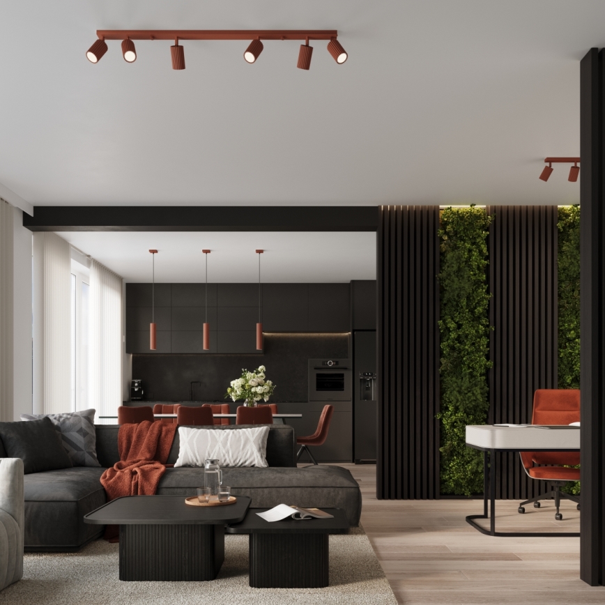 Brilagi - LED точково осветително тяло CRESTO 4xGU10/10W/230V червено