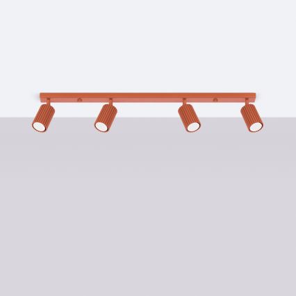 Brilagi - LED точково осветително тяло CRESTO 4xGU10/10W/230V червено