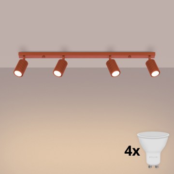 BRILAGI - LED точково осветително тяло CRESTO 4xGU10/10W/230V оранжево
