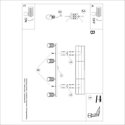BRILAGI - LED точково осветително тяло CRESTO 4xGU10/10W/230V оранжево