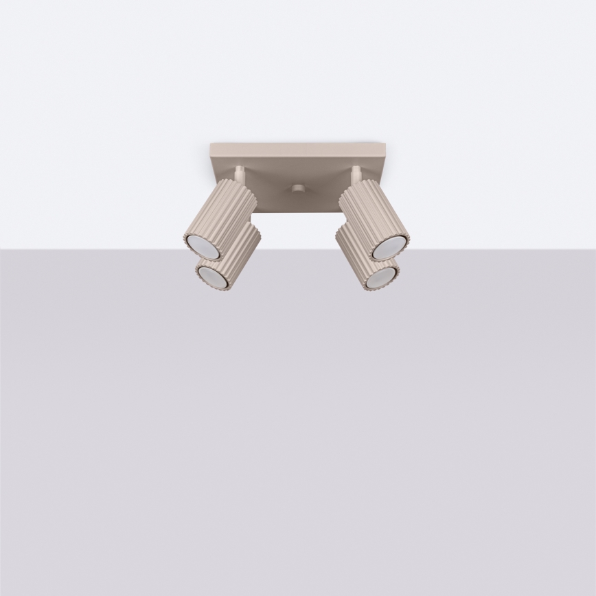 Brilagi - LED точково осветително тяло CRESTO 4xGU10/10W/230V таупе