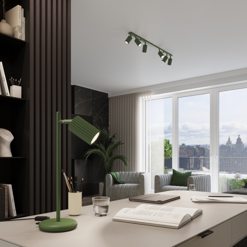 Brilagi - LED точково осветително тяло CRESTO 4xGU10/10W/230V зелено