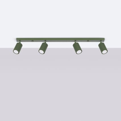 Brilagi - LED точково осветително тяло CRESTO 4xGU10/10W/230V зелено