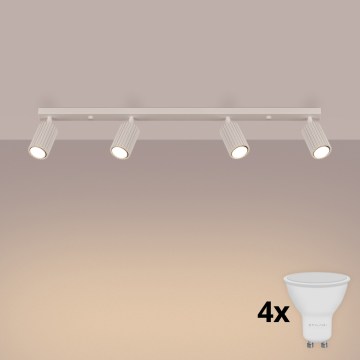 Brilagi - LED точково осветително тяло CRESTO 4xGU10/10W/230V кремаво