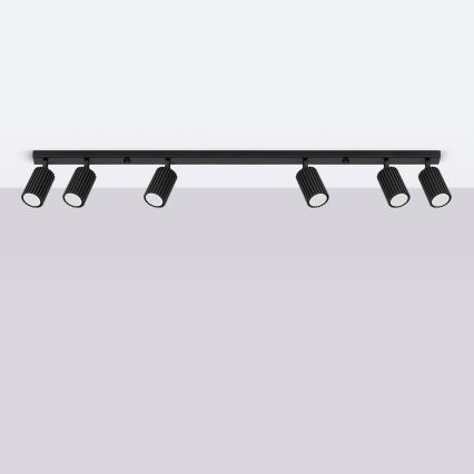 Brilagi - LED точково осветително тяло CRESTO 6xGU10/10W/230V черно