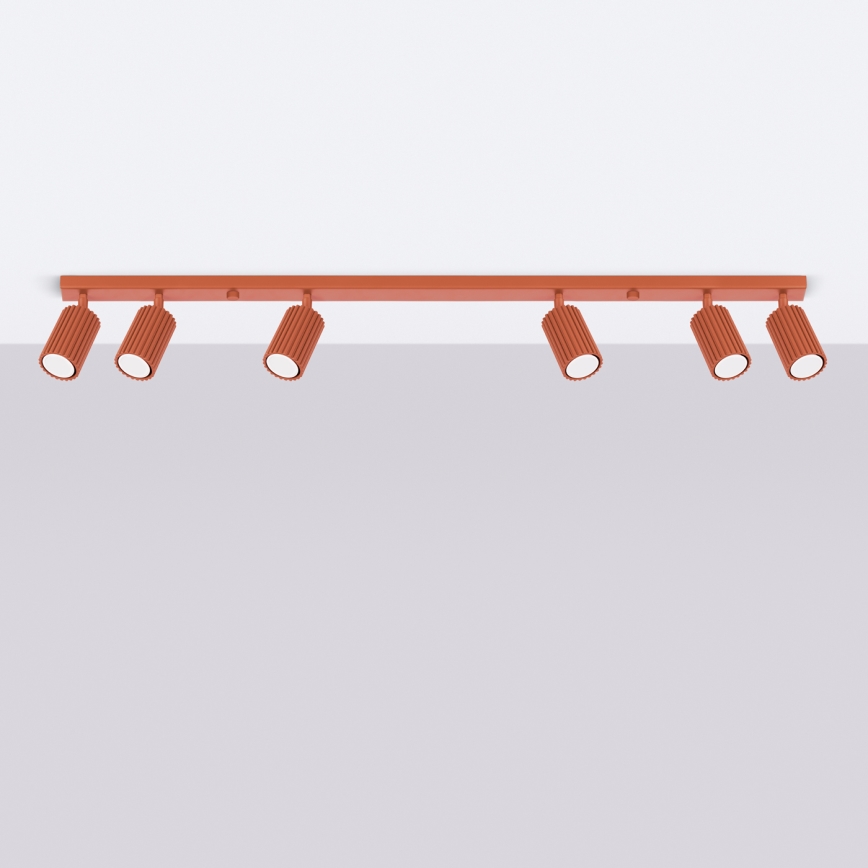 Brilagi - LED точково осветително тяло CRESTO 6xGU10/10W/230V червено