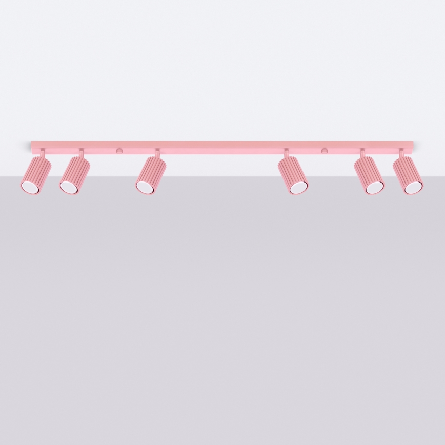 Brilagi - LED точково осветително тяло CRESTO 6xGU10/10W/230V розово