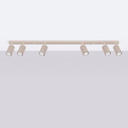 Brilagi - LED точково осветително тяло CRESTO 6xGU10/10W/230V таупе