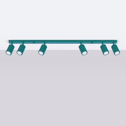 Brilagi - LED точково осветително тяло CRESTO 6xGU10/10W/230V тюркоазено