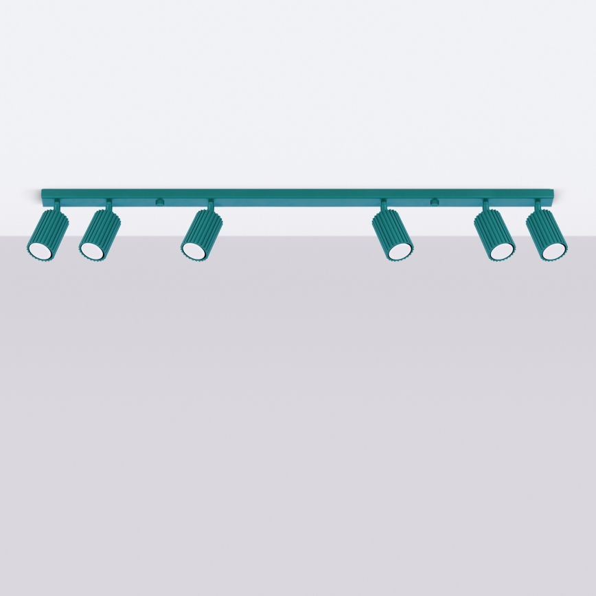 Brilagi - LED точково осветително тяло CRESTO 6xGU10/10W/230V тюркоазено