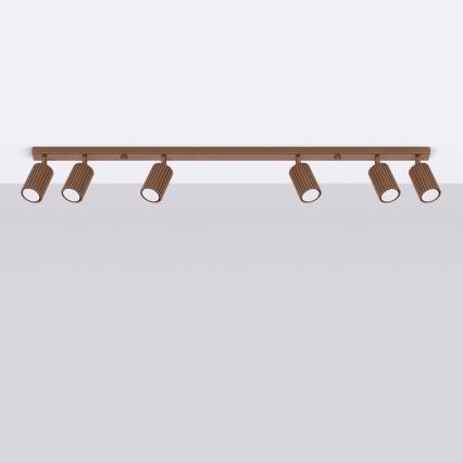 Brilagi - LED точково осветително тяло CRESTO 6xGU10/10W/230V кафяво