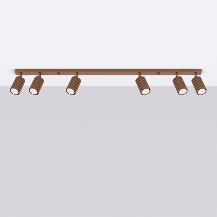 Brilagi - LED точково осветително тяло CRESTO 6xGU10/10W/230V кафяво