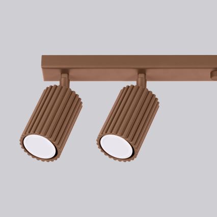 Brilagi - LED точково осветително тяло CRESTO 6xGU10/10W/230V кафяво