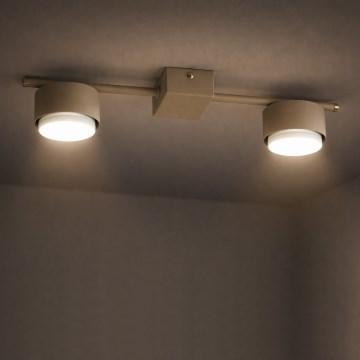 Brilagi - LED точково осветително тяло MONO 2xGX53/12W/230V бежово