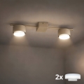 Brilagi - LED точково осветително тяло MONO 2xGX53/30W/230V бежово