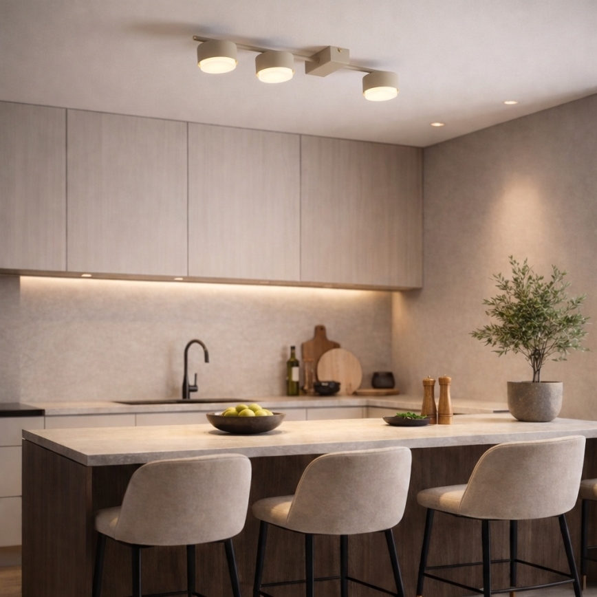 Brilagi - LED точково осветително тяло MONO 3xGX53/30W/230V бежово