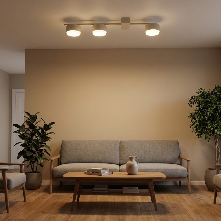 Brilagi - LED точково осветително тяло MONO 3xGX53/30W/230V бежово