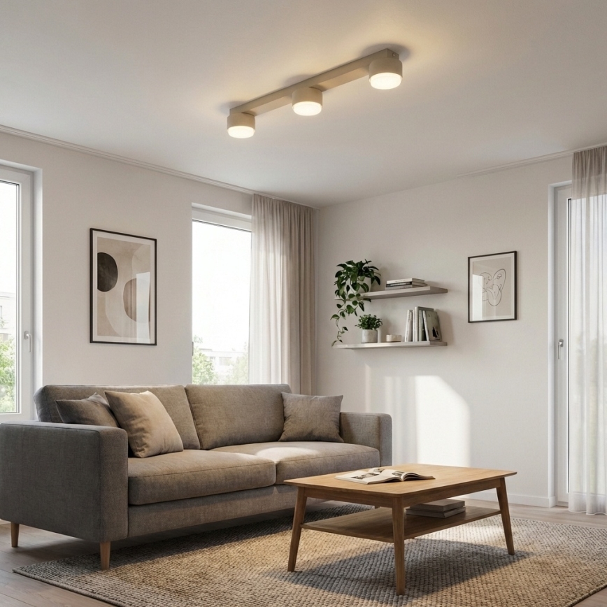 Brilagi - LED точково осветително тяло MONO 3xGX53/30W/230V бежово