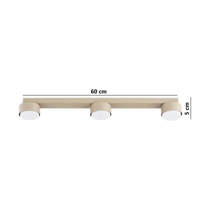 Brilagi - LED точково осветително тяло MONO 3xGX53/30W/230V бежово