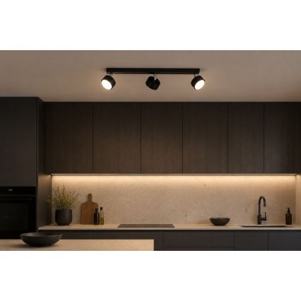 Brilagi - LED точково осветително тяло MONO 3xGX53/30W/230V черно