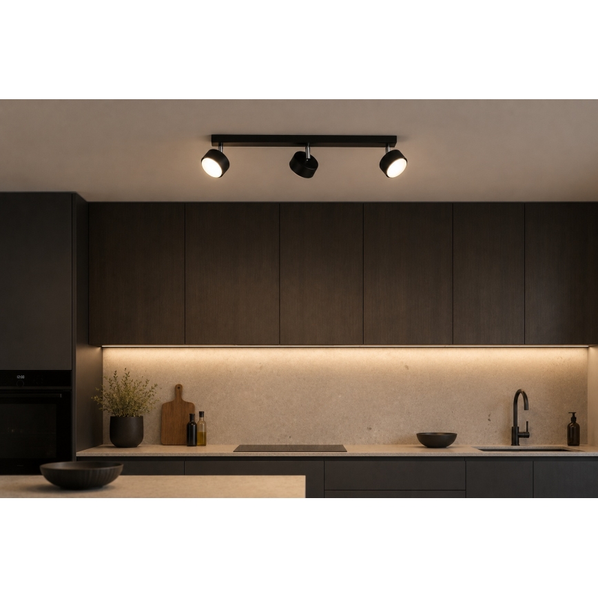Brilagi - LED точково осветително тяло MONO 3xGX53/30W/230V черно