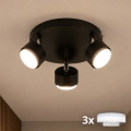 Brilagi - LED точково осветително тяло MONO 3xGX53/30W/230V черно