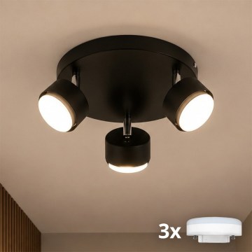 Brilagi - LED точково осветително тяло MONO 3xGX53/30W/230V черно
