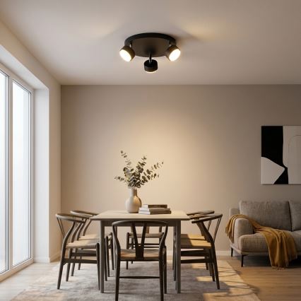 Brilagi - LED точково осветително тяло MONO 3xGX53/30W/230V черно