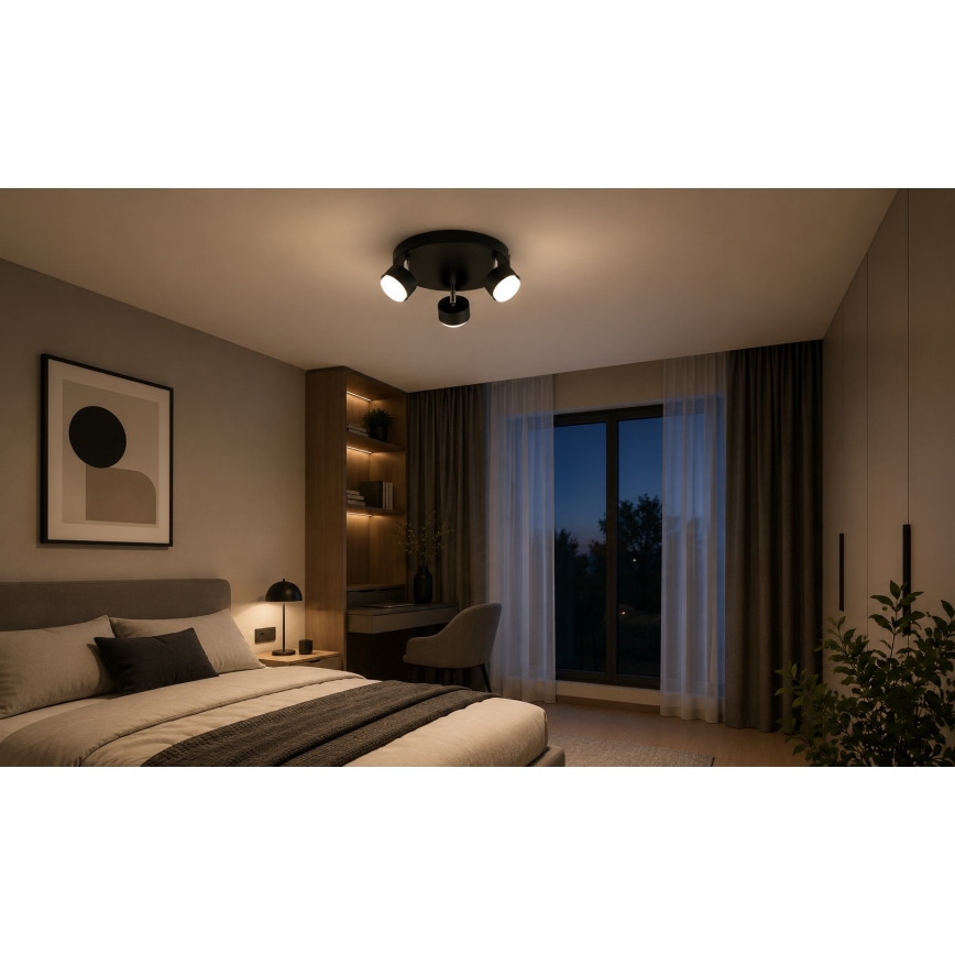 Brilagi - LED точково осветително тяло MONO 3xGX53/30W/230V черно