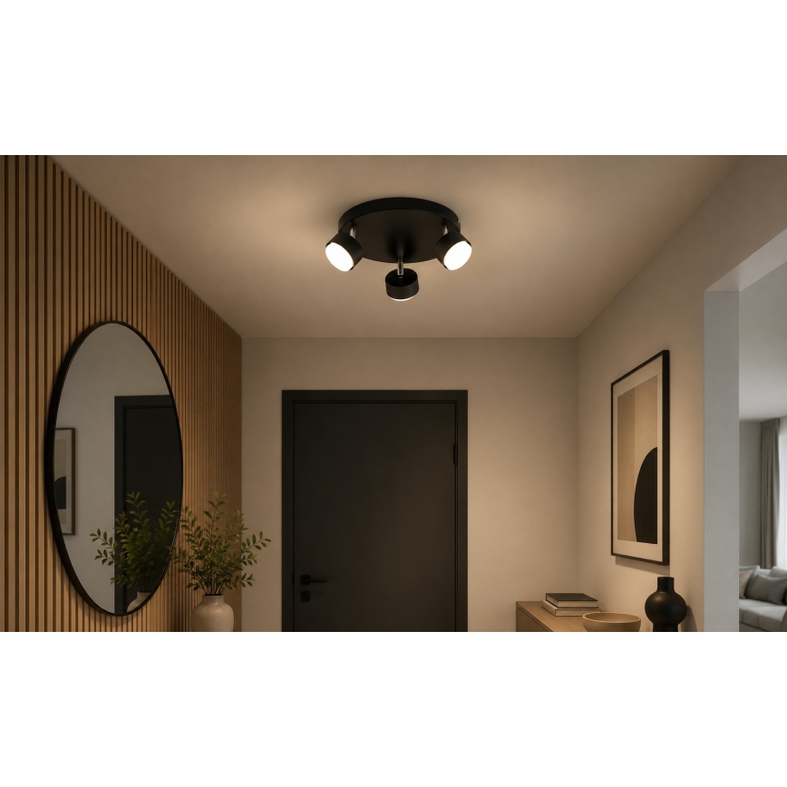 Brilagi - LED точково осветително тяло MONO 3xGX53/30W/230V черно