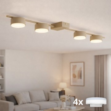 Brilagi - LED точково осветително тяло MONO 4xGX53/13W/230V бежово
