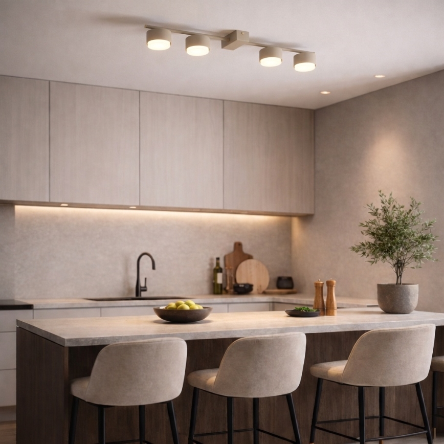 Brilagi - LED точково осветително тяло MONO 4xGX53/30W/230V бежово
