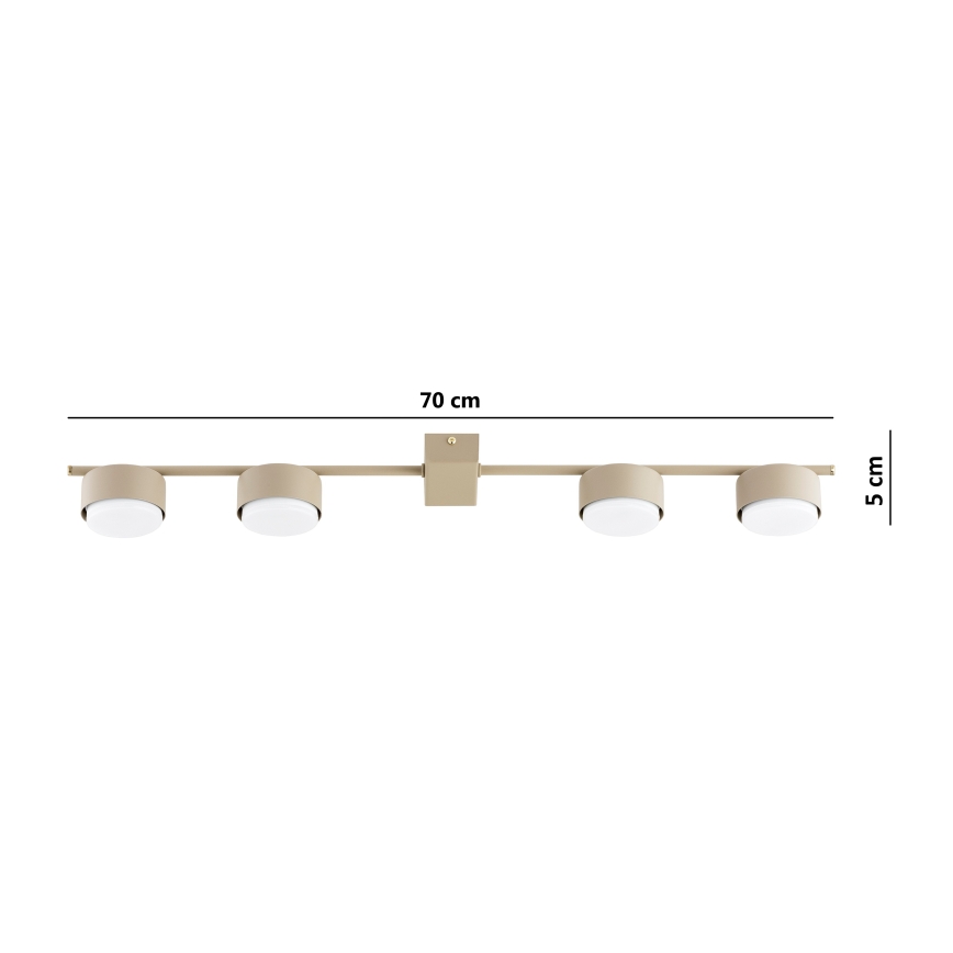 Brilagi - LED точково осветително тяло MONO 4xGX53/30W/230V бежово