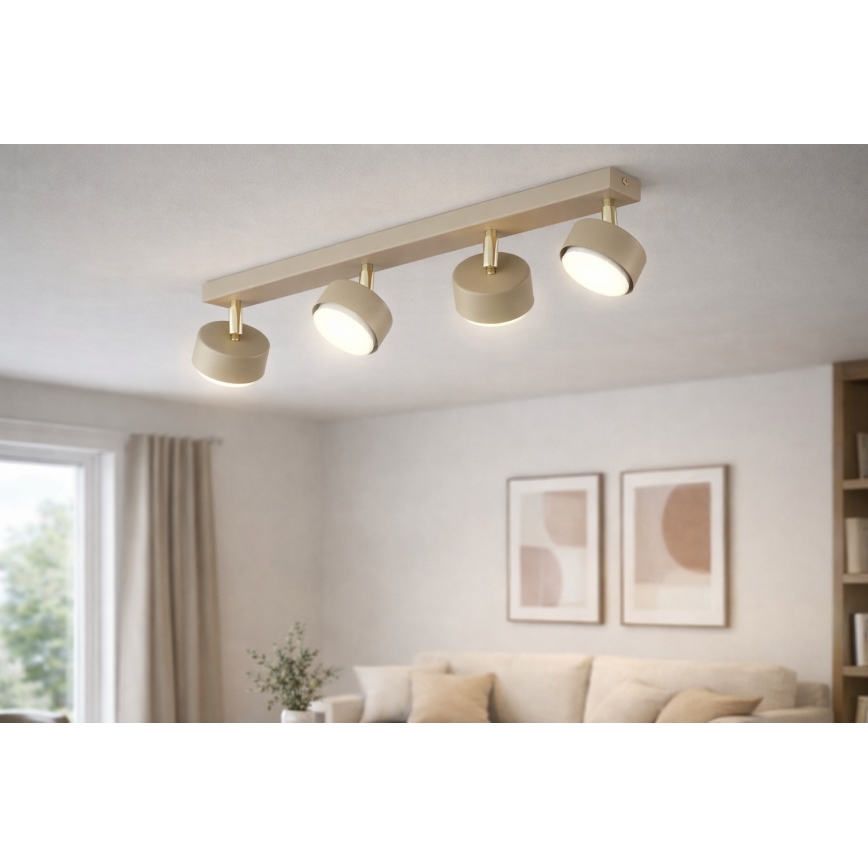 Brilagi - LED точково осветително тяло MONO 4xGX53/30W/230V бежово