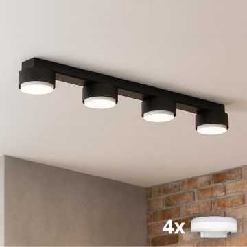 Brilagi - LED точково осветително тяло MONO 4xGX53/30W/230V черно