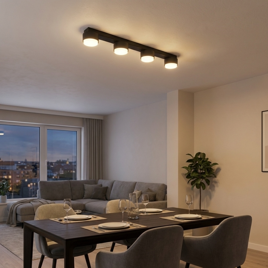 Brilagi - LED точково осветително тяло MONO 4xGX53/30W/230V черно