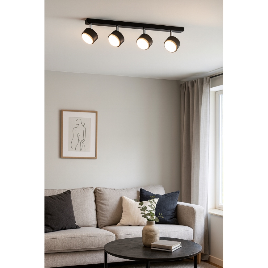 Brilagi - LED точково осветително тяло MONO 4xGX53/30W/230V черно