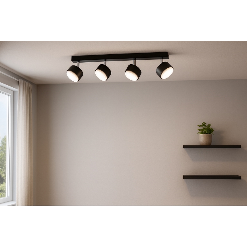Brilagi - LED точково осветително тяло MONO 4xGX53/30W/230V черно