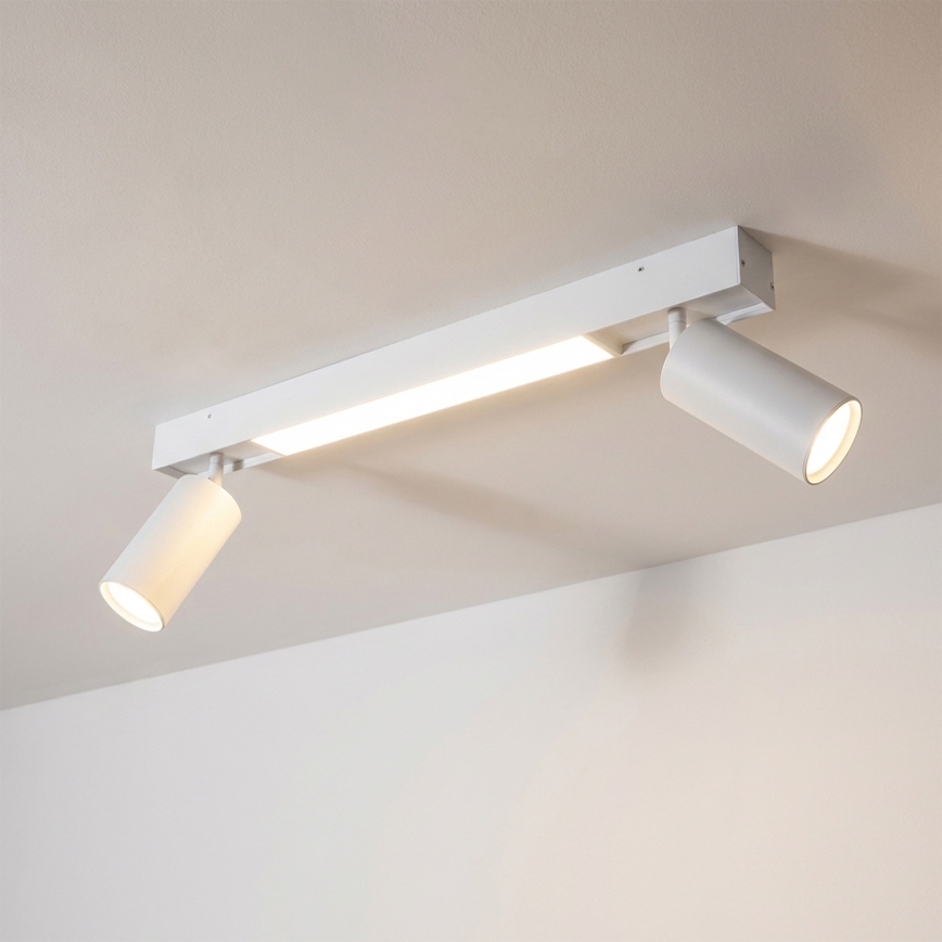 Brilagi - LED точково осветително тяло SELE 2xGU10/30W/230V + LED/15W бяло